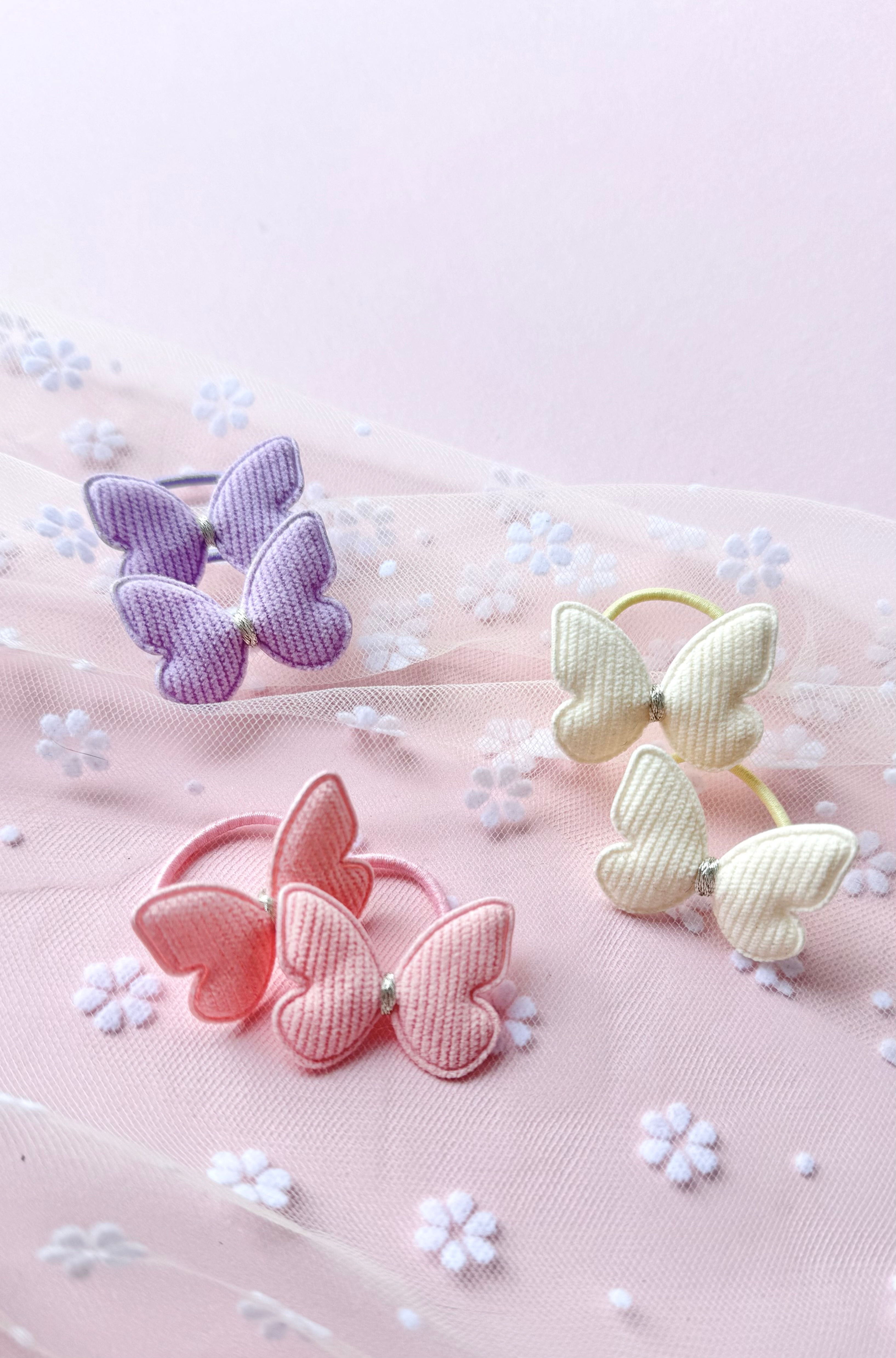 First Hair Mini Bobbles | Summer Butterflies | 6 pieces
