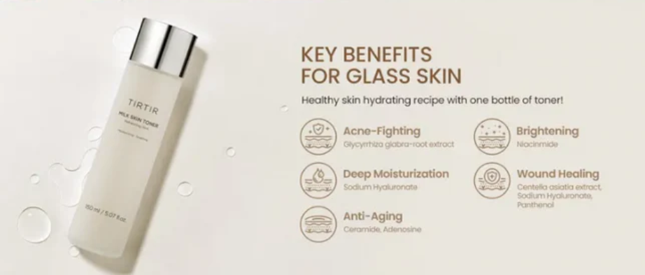 Thumbnail: TIRTIR Milk Skin Toner 200ml x 2 Bottles + Bonus Ceramic Cream Light 15ml Korean