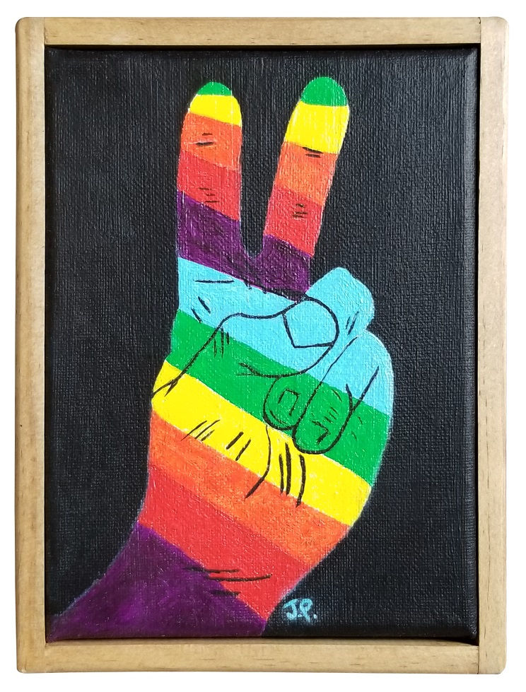 Thumbnail: PEACE FRAMED  5" X 7"