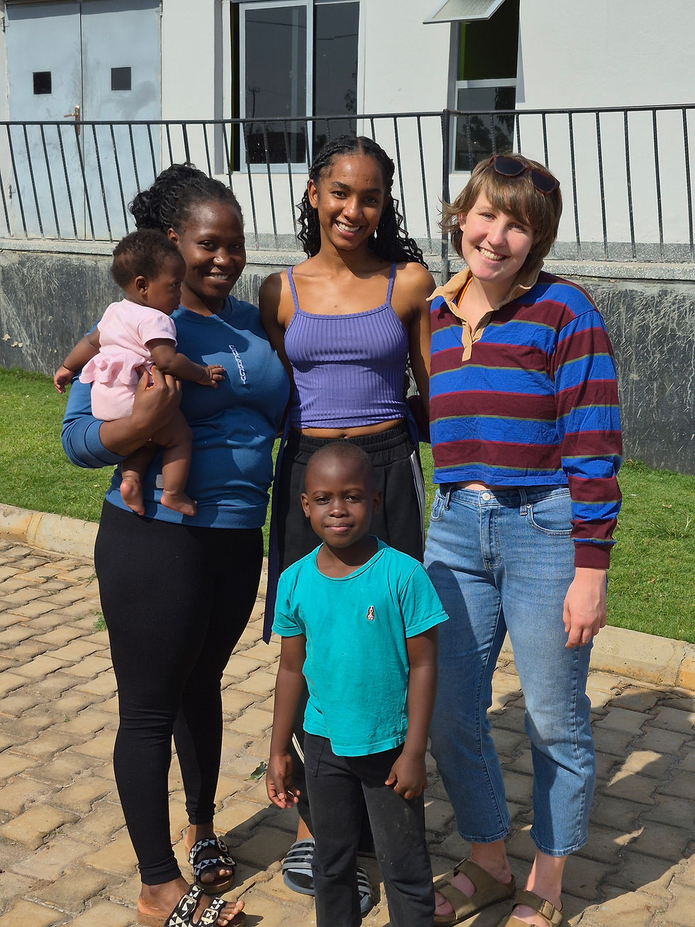 This is Hillary's family and my friend Vivian who left on Saturday to go back to High School in Kampala. She was here for her holiday, which is approximately a 2.5 month break from November to February in the national school system.