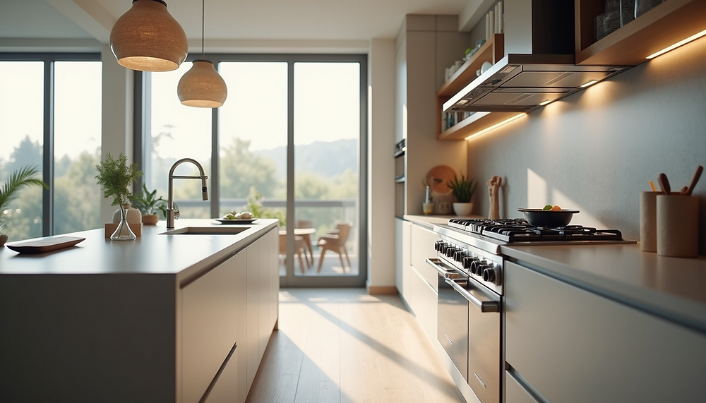 Picture of Semi-Custom Kitchen Cabinets: Style and Function
