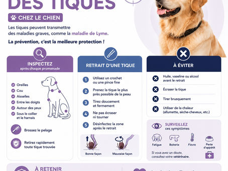 La saison des tiques est commencée — et Matthew nous l’a rappelé !