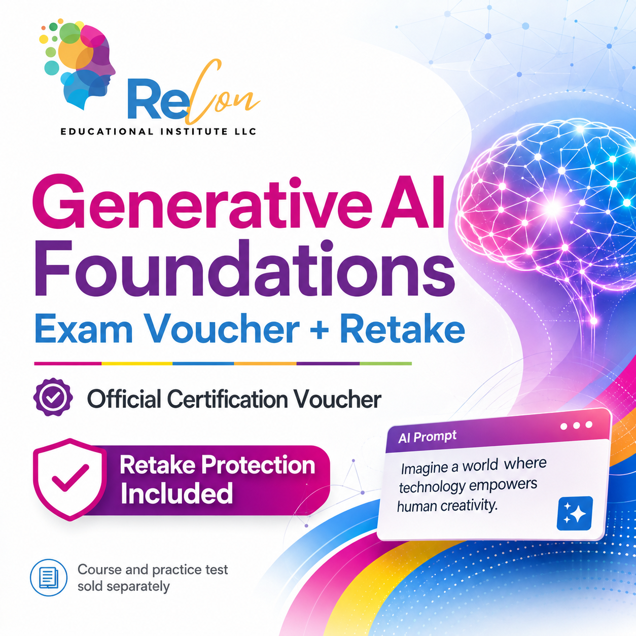 Generative AI Foundations Exam Voucher + Retake
