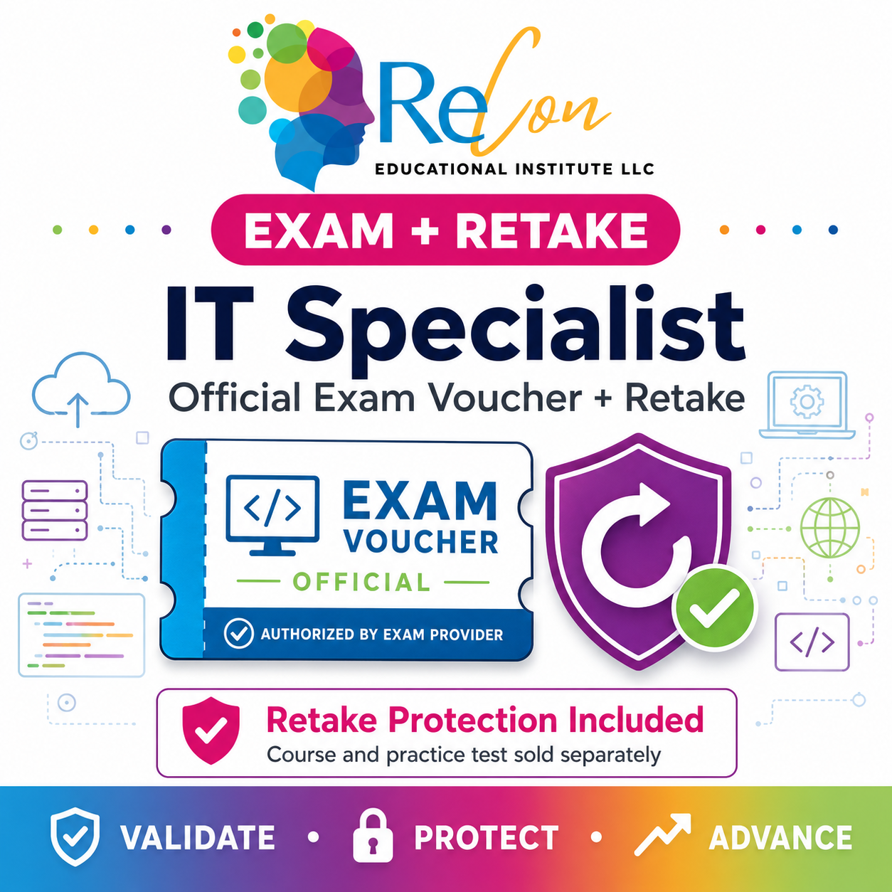IT Specialist Exam Voucher + Retake