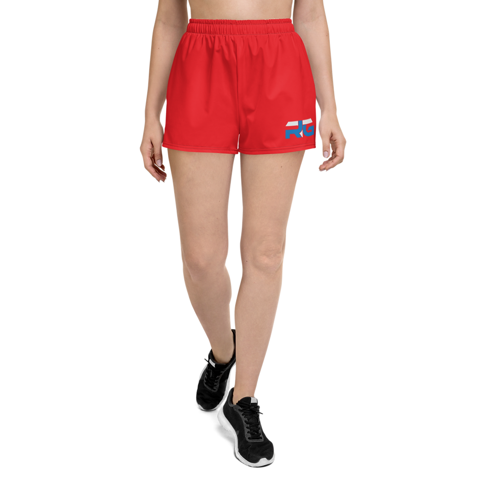 Women's Red Athletic Shorts  