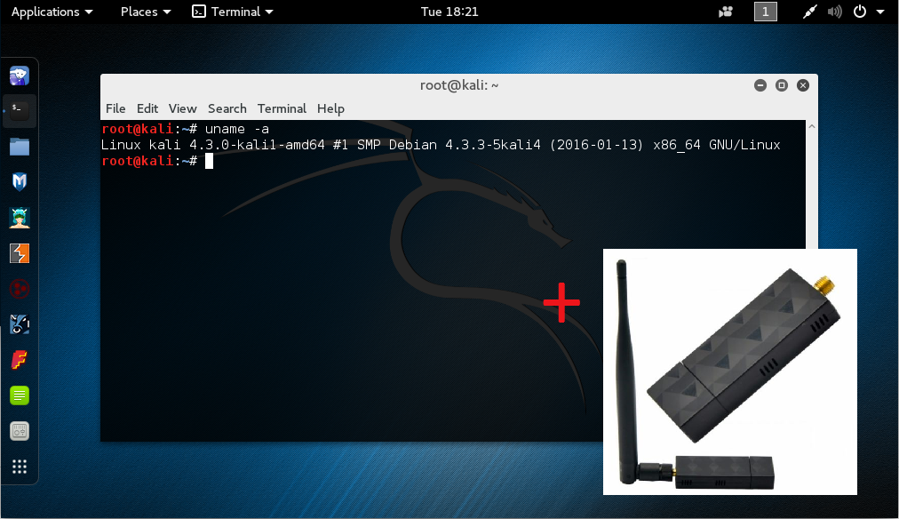 Kali Linux with Wi-Fi Adapter