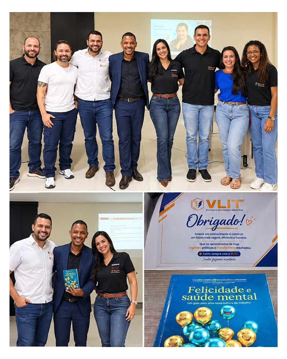 Diógenes Marques em palestra aos colaboradores da empresa VLIT  Fotos: Divulgação