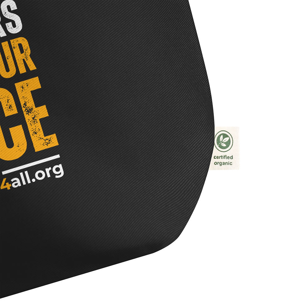 Thumbnail: S4A Raise Your VO!CE Large Organic Tote Bag