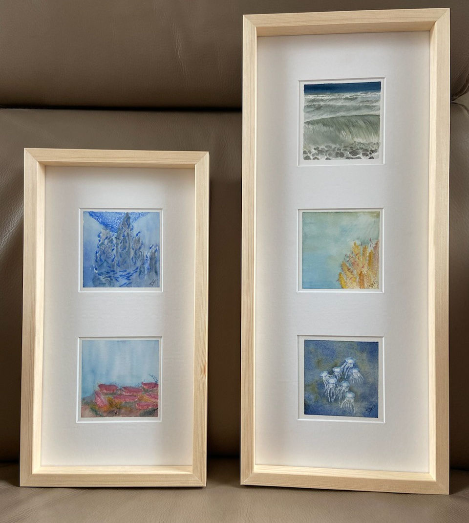 aquarelles marines couleurs