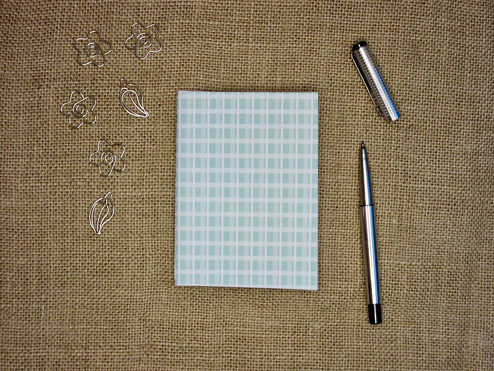 Thumbnail: Checked Passport Size Notebook