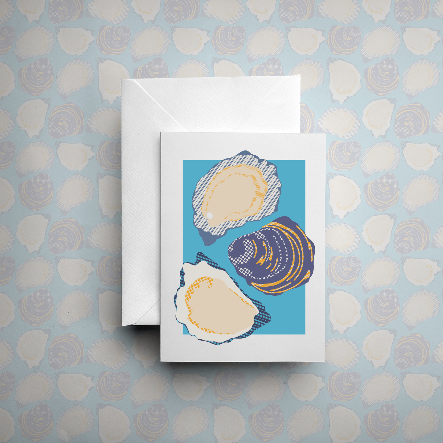 Scottish Oyster Greetings Card