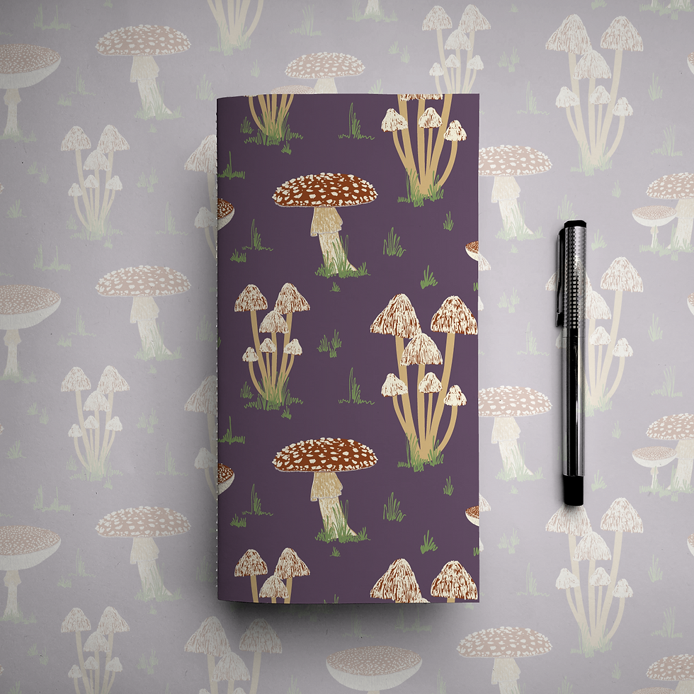 Thumbnail: Toadstools Standard Size Notebook