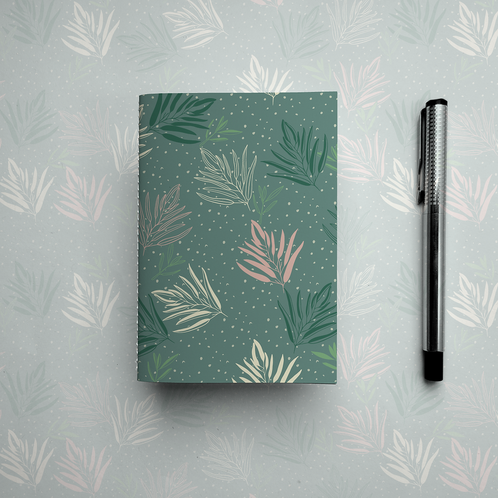 Thumbnail: Eucalyptus Leaves Passport Size Notebook