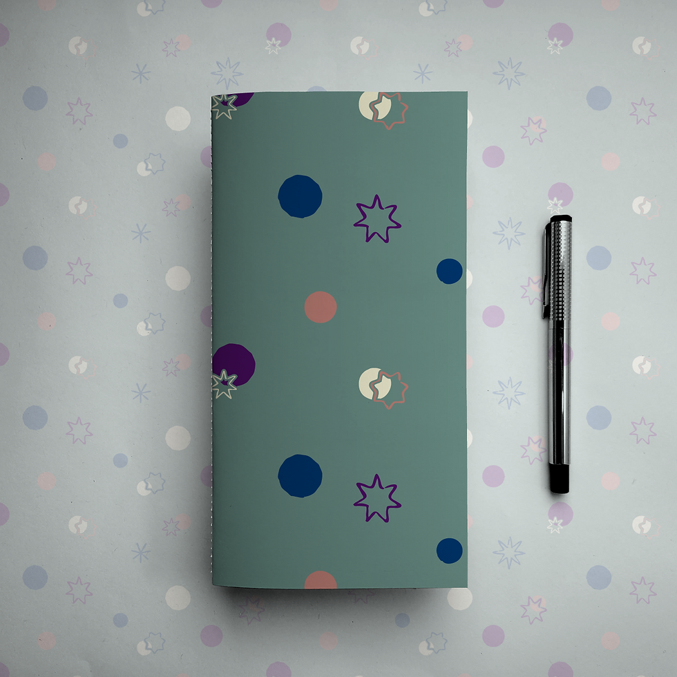 Thumbnail: Stars and Coins Standard Size Notebook