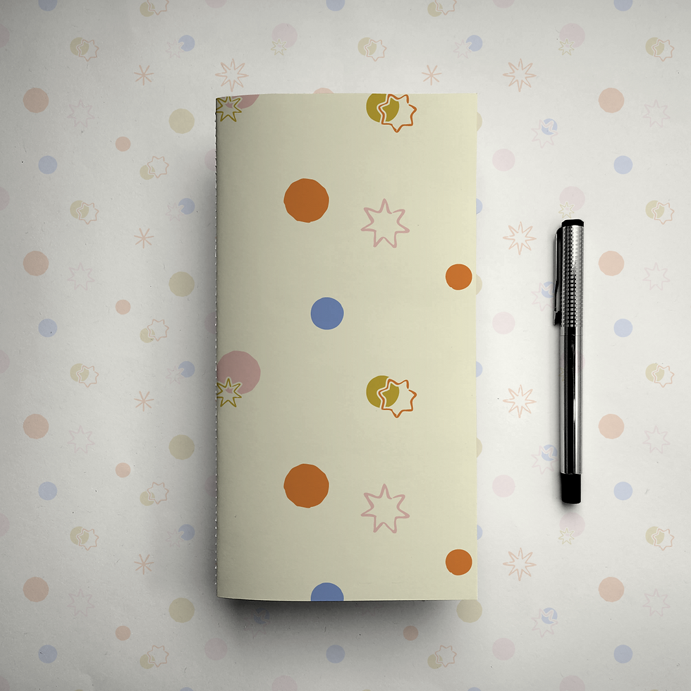Thumbnail: Stars and Coins Standard Size Notebook