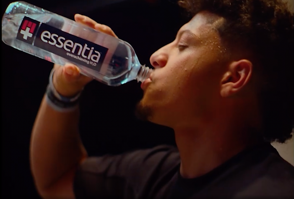 Wardrobe Stylist for Patrick Mahomes | Essentia Water