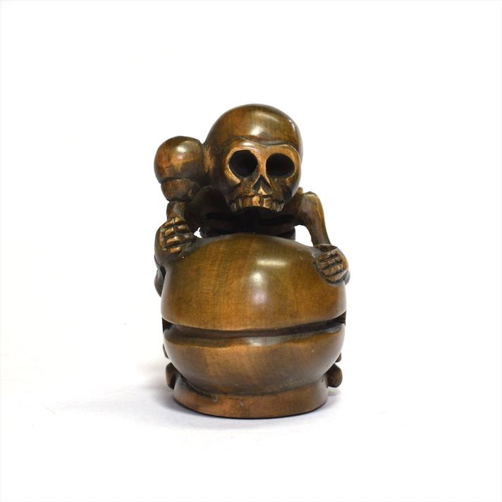 Thumbnail: Skeleton Drummer | Netsuke