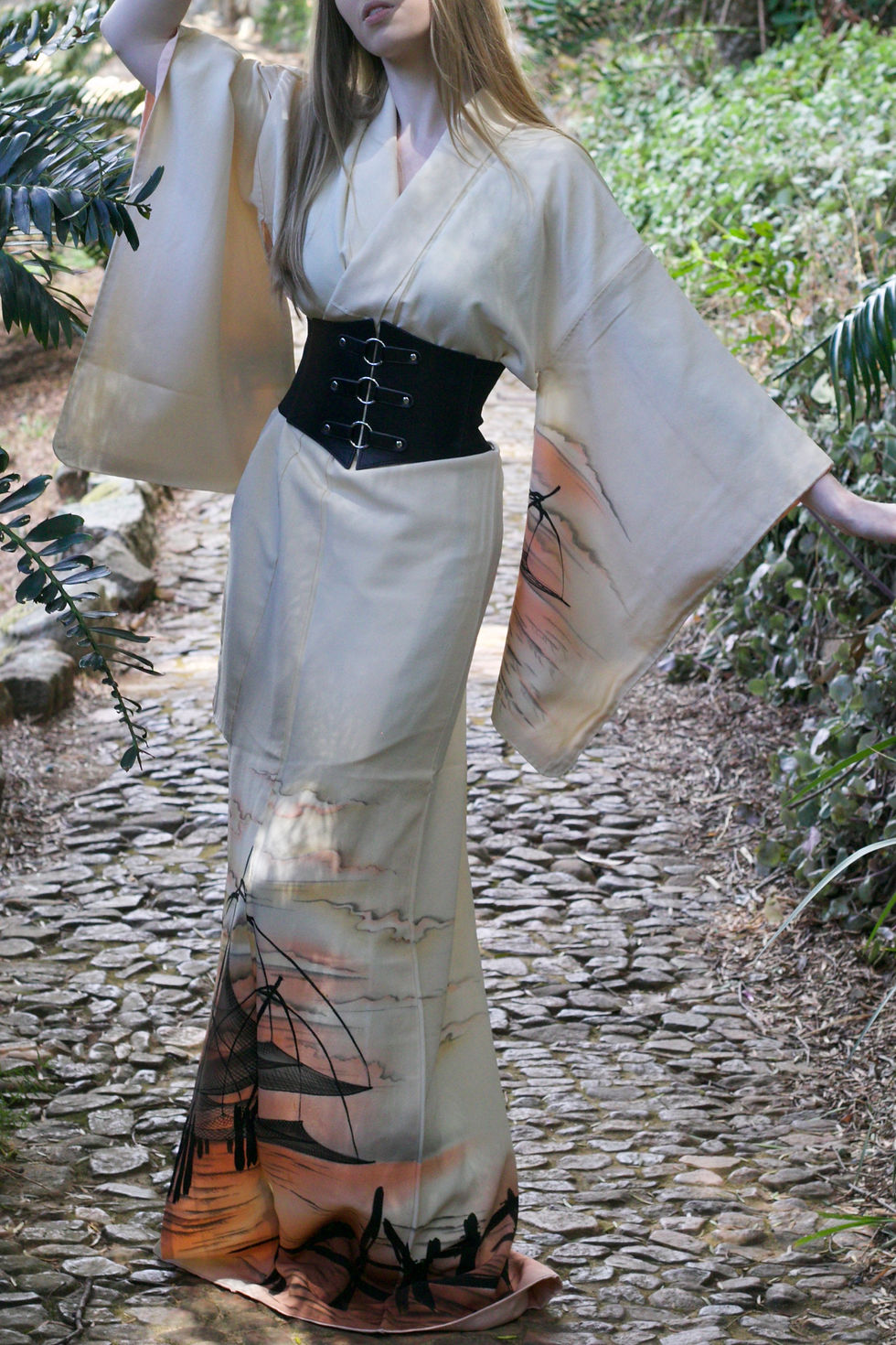 Thumbnail: Hiwako | Hōmongi Silk Kimono