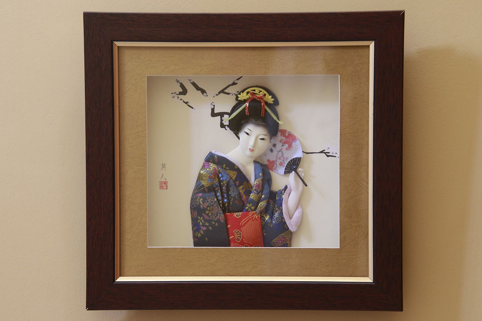Thumbnail: Geisha in Teal | Shadow Box Art
