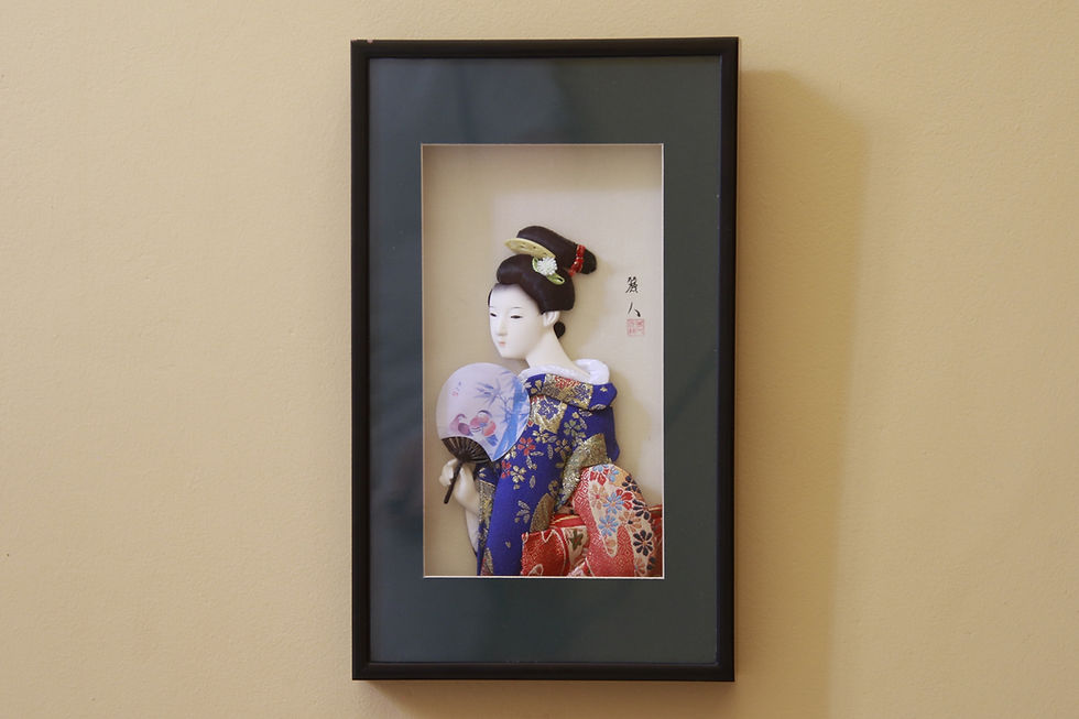 Thumbnail: Geisha in Blue | Shadow Box Art