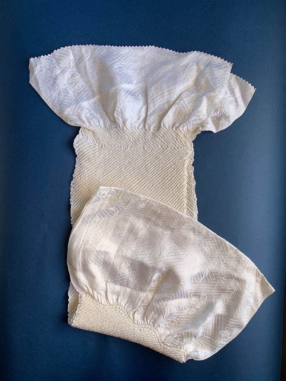 Thumbnail: Cream Shibori Obiage