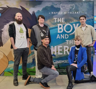 Nihongo no Niwa students at the opening weekend screening of The Boy and the Heron (君たちはどう生きるか, lit. How Do You Live?)