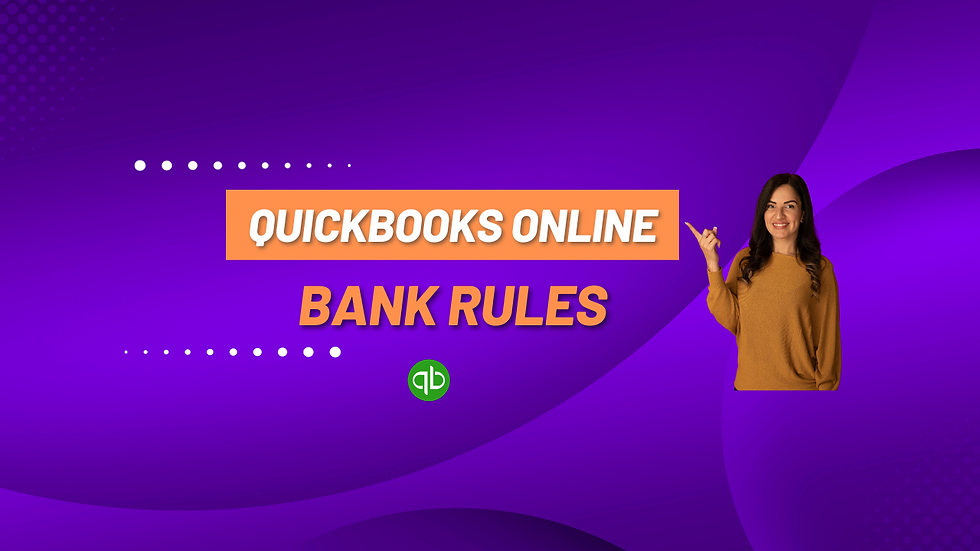 Bank matches and bank rules in Quickbooks Online