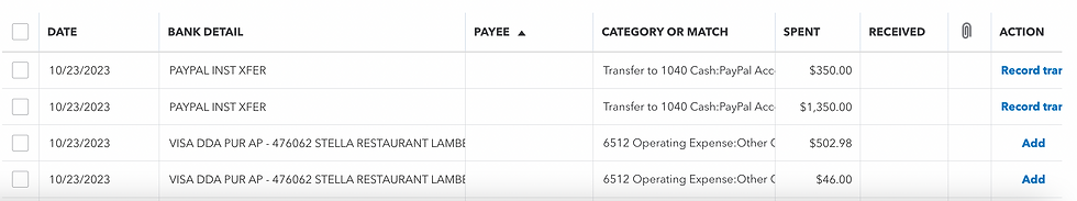 Add bank accounts and credit cards in Quickbooks Online