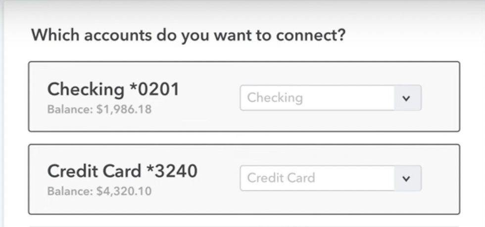 Add bank accounts and credit cards in Quickbooks Online