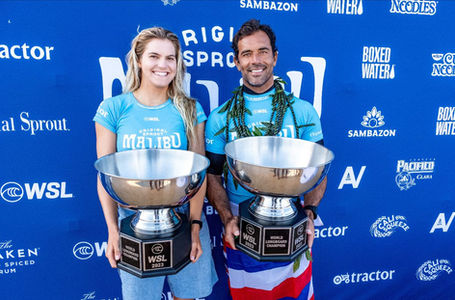 Soleil Errico and Kai Sallas Win 2023 WSL Longboard World Titles