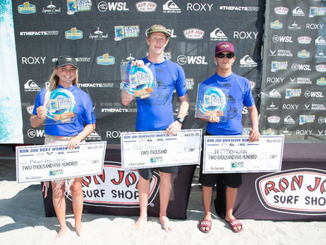 Bella Kenworthy, Jett Schilling, and Reed Platenius Win Ron Jon Quiksilver and ROXY Pro, Pro Junior