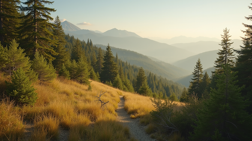 High angle view of a tranquil natural landscape