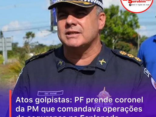 A PF prendeu nesta terça-feira o ex-chefe do departamento operacional da PM do DF
