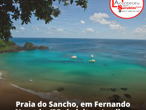 Praia de Sancho, em Fernando de Noronha/PE foi escolhida pela sexta vez como a melhor praia do mundo