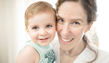 Mother and child happy, testimonials page