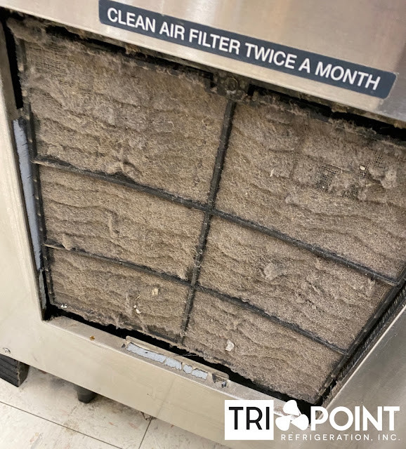 hoshizaki ice machine air filter dirty