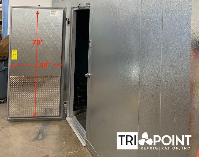 New walk in cooler with floor in Austin, Texas installed by Tri-Point Refrigeraiton