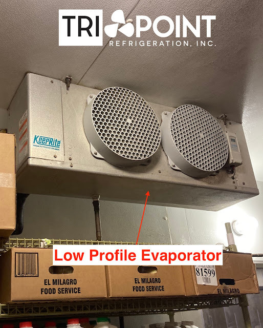 Walk in cooler evaporator in restaurant in Austin, Texas