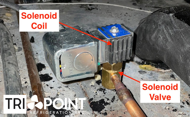 bad refrigeration solenoid valve