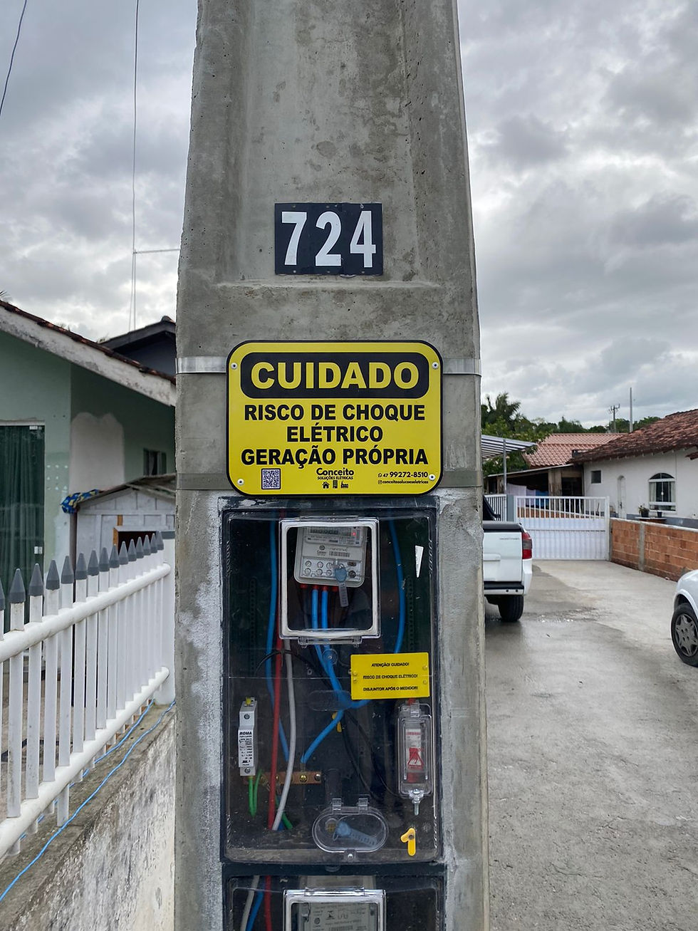 padrão de entrada energia solar