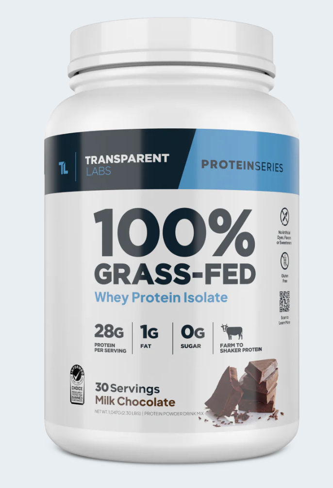 Thumbnail: Transparent Labs 100% Grass Fed Whey Protein Isolate 2 lbs