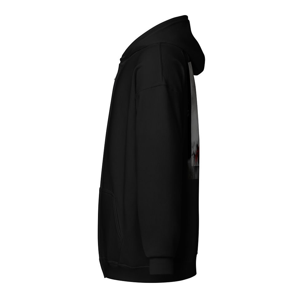 Thumbnail: Observed Self (Revision) -Zip Hoodie (Black)