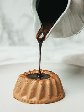 Panna Cotta al Caffè e Salsa al Cioccolato