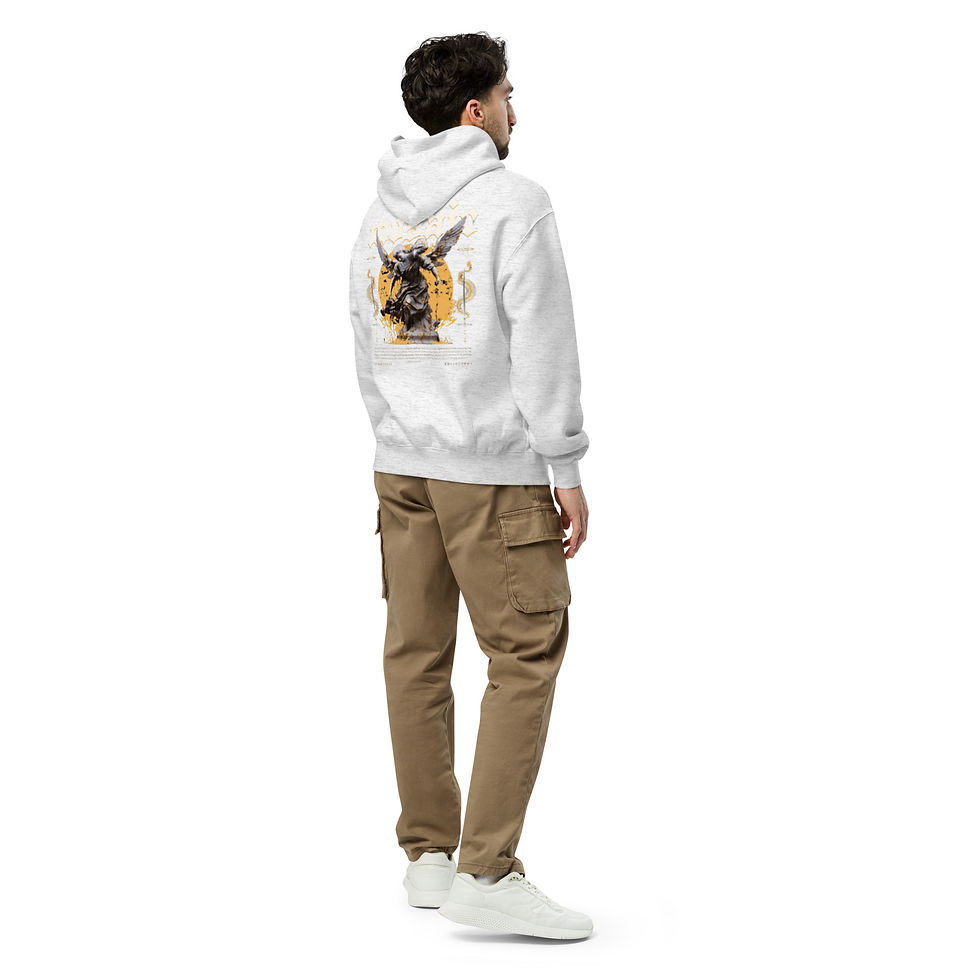 Miniature : Hoodie Oversize Unisex "Nobody" – Drop Limité Numéroté - Logo Blanc