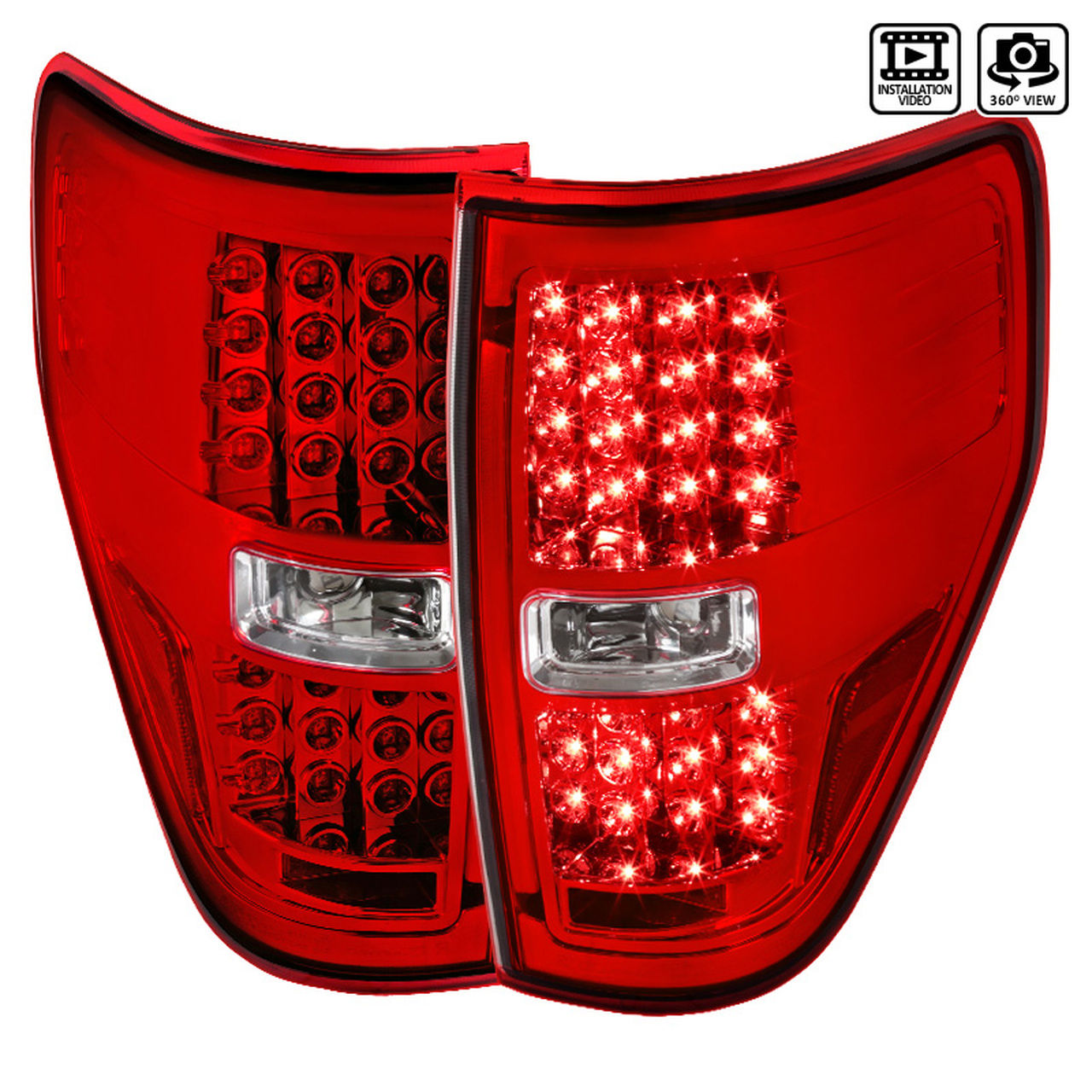 Unidades Traseras Para Ford F150 2009-2014 LED 