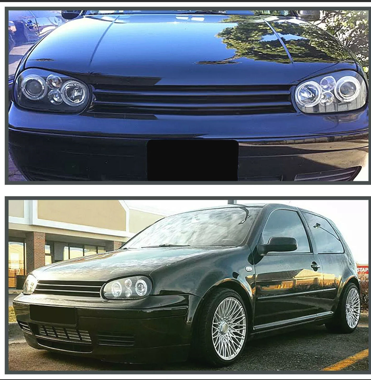 Unidades Delanteras Para Volkswagen Golf 1999-2005 Proyector y LED