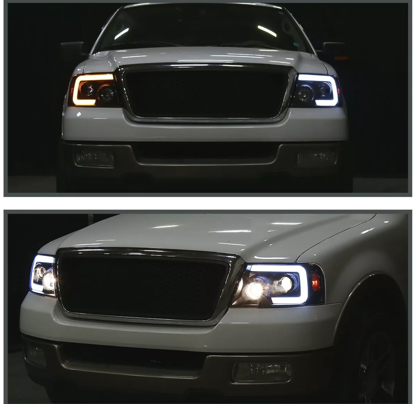 Unidades Delanteras Para Ford F150 2004-2008 DRL, Secuenciales, LED y Proyector