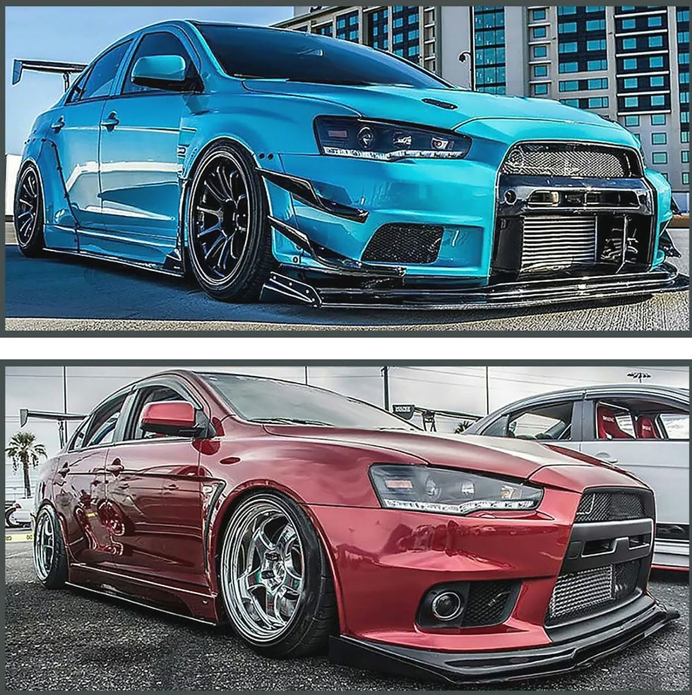 Unidades Delanteras Para Mitsubishi Lancer/Evo 2008-2015 DRL, LED y Proyector
