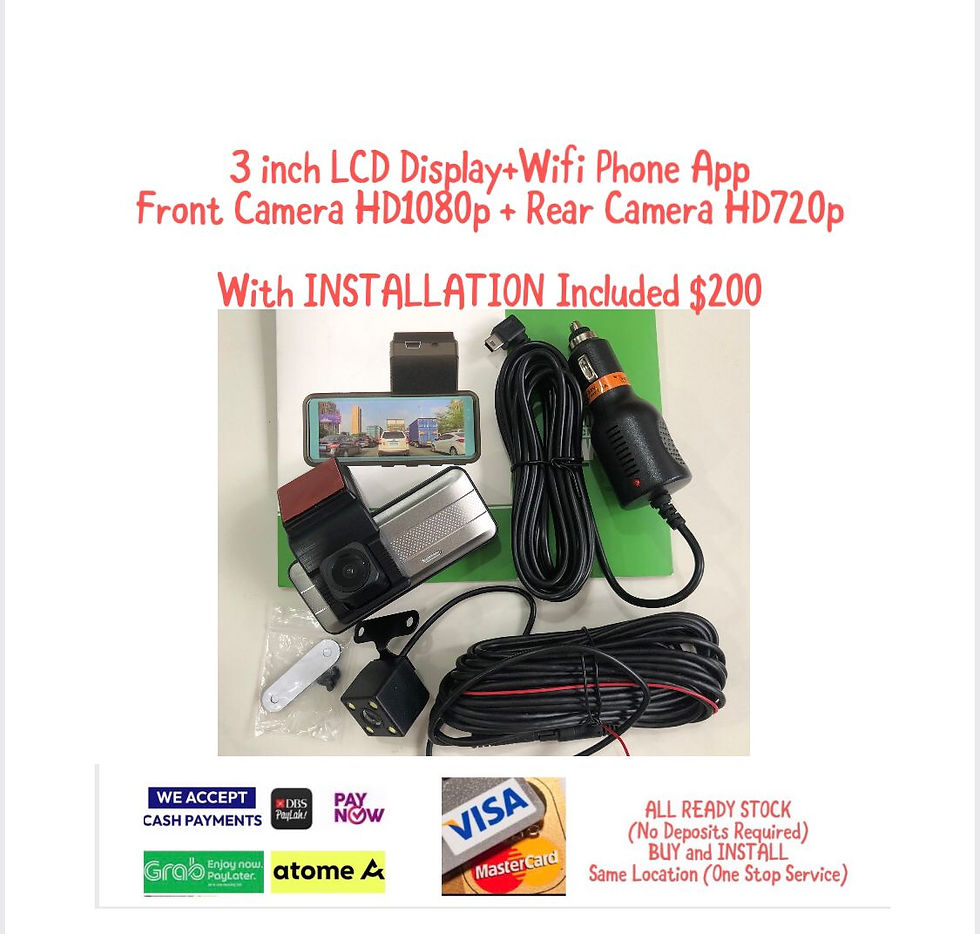 Thumbnail: Car Front+Rear/Back Dash Recording Camera (Various Models)