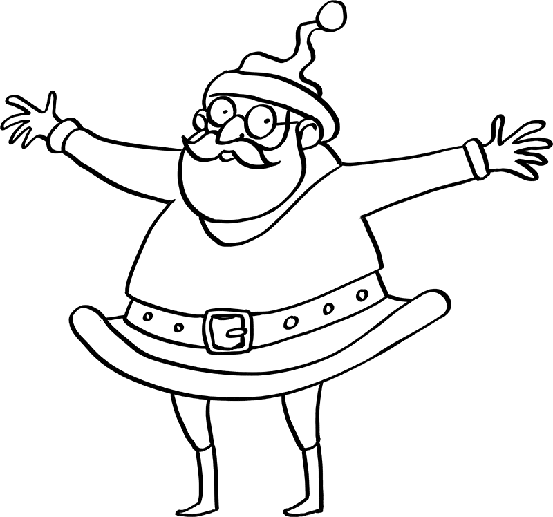 Dessin père noël